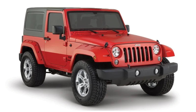 Bushwacker 07-18 Jeep Wrangler Pocket Style Flares 2pc - Black - Additional View 6