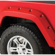 Load image into Gallery viewer, Bushwacker 07-18 Jeep Wrangler Pocket Style Flares 2pc Fits 2-Door Sport Utility Only - Black - Side View