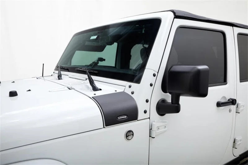 Bushwacker 07-18 Jeep Wrangler Trail Armor Cowl Cover - Black - Main Product View