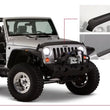 Load image into Gallery viewer, Bushwacker 07-18 Jeep Wrangler Trail Armor Hood and Tailgate Protector Excl Power Dome Hood - Black - Main Product View
