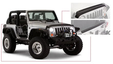 Load image into Gallery viewer, Bushwacker 07-18 Jeep Wrangler Trail Armor Hood and Tailgate Protector Excl Power Dome Hood - Black - Main Product View