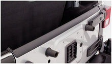 Load image into Gallery viewer, Bushwacker 07-18 Jeep Wrangler Trail Armor Hood and Tailgate Protector Excl Power Dome Hood - Black - Side View