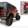Load image into Gallery viewer, Bushwacker 07-18 Jeep Wrangler Trail Armor Rear Corners - Black - Main Product View