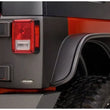 Load image into Gallery viewer, Bushwacker 07-18 Jeep Wrangler Trail Armor Rear Corners - Black - Side View