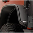 Load image into Gallery viewer, Bushwacker 07-18 Jeep Wrangler Unlimited Flat Style Flares 2pc 4-Door Sport Utility Only - Black - Side View