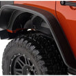 Load image into Gallery viewer, Bushwacker 07-18 Jeep Wrangler Unlimited Flat Style Flares 4pc 4-Door Sport Utility Only - Black - Installation View
