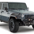 Load image into Gallery viewer, Bushwacker 07-18 Jeep Wrangler Unlimited Pocket Style Flares 2pc 4-Door Sport Utility Only - Black - Main Product View