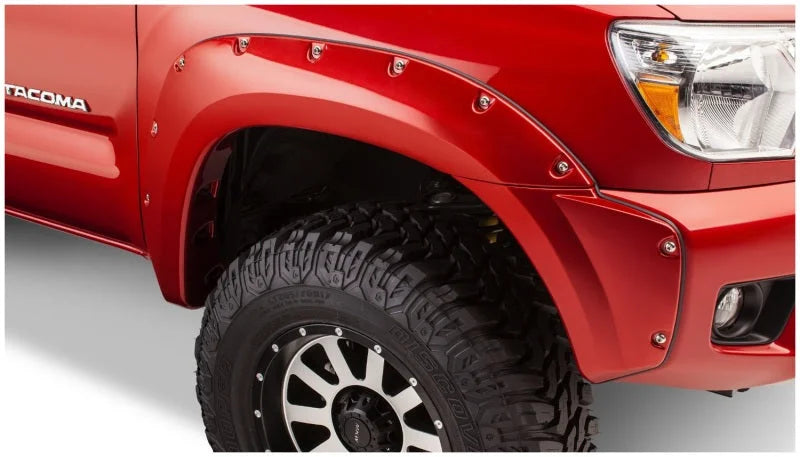 Bushwacker 12-15 Toyota Tacoma Fleetside Pocket Style Flares 4pc 73.5in Bed - Black - Additional View 5