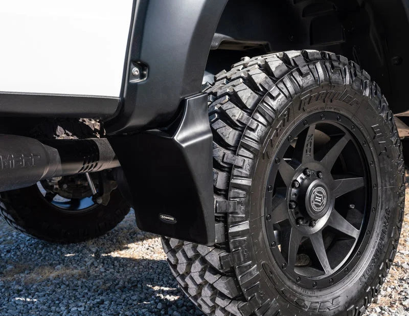 Bushwacker 14-18 Chevrolet Silverado 1500 Trail Armor Rear Mud Flaps (Fits Pocket Style Flares) - Additional View 5