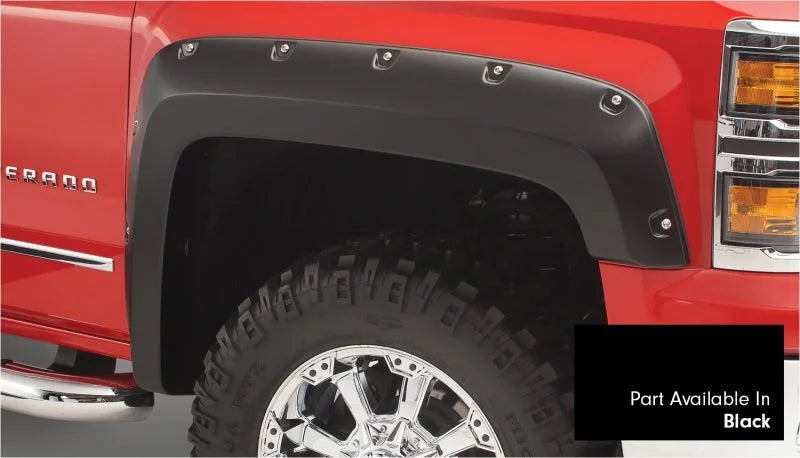Bushwacker 16-18 Chevy Silverado 1500 Fleetside Pocket Style Flares 4pc 69.3in Bed - Black - Main Product View