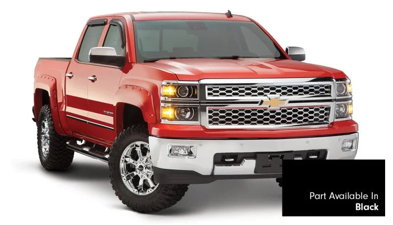 Bushwacker 16-18 Chevy Silverado 1500 Fleetside Pocket Style Flares 4pc 69.3in Bed - Black - Additional View 5