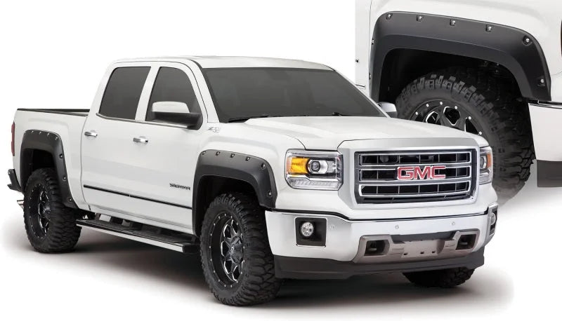 Bushwacker 16-18 GMC Sierra 1500 Pocket Style Flares 4pc - Black - Main Product View