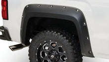 Load image into Gallery viewer, Bushwacker 16-18 GMC Sierra 1500 Pocket Style Flares 4pc - Black - Back View