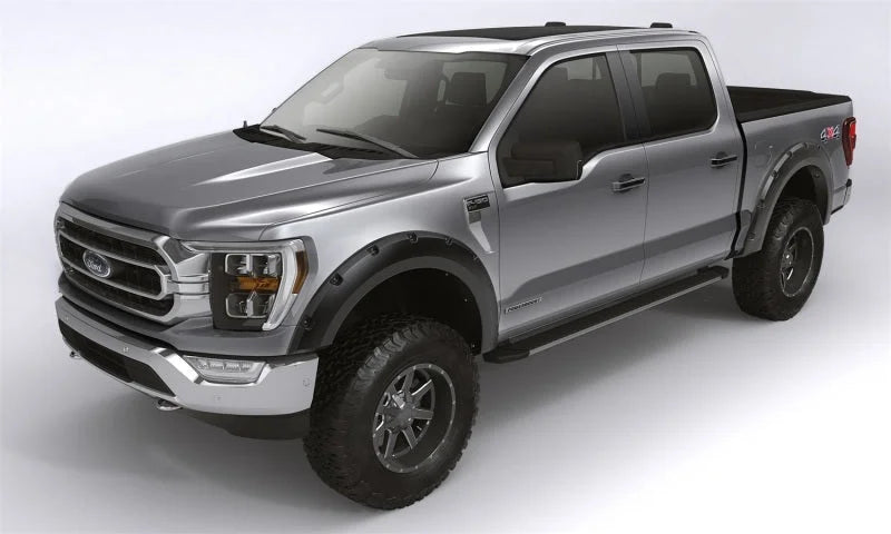 Bushwacker 17-21 Ford F-250 Super Duty Forge Style Flares 4pc - Black - Main Product View