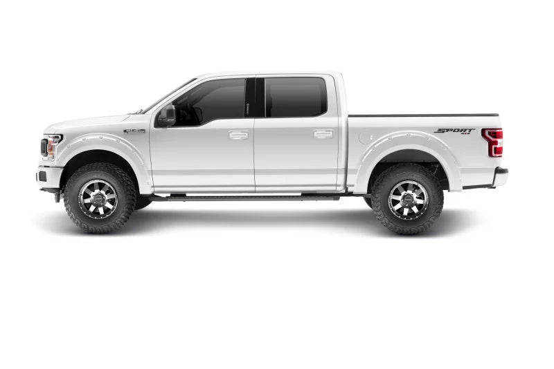 Bushwacker 18-19 Ford F-150 Pocket Style Flares 4 pc - Oxford White - Installation View