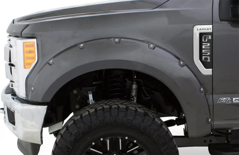 Bushwacker 18-19 Ford F-150 Pocket Style Flares 4 pc - Shadow Black - Side View