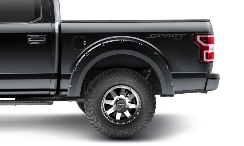 Bushwacker 18-19 Ford F-150 Pocket Style Flares 4 pc - Shadow Black - Additional View 6
