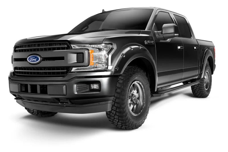 Bushwacker 18-20 Ford F-150 (Excl Models w/Tech Pkg) Pocket Style Flares 4pc - Agate Black Met - Main Product View