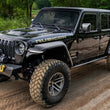 Load image into Gallery viewer, Bushwacker 18-21 Jeep Wrangler JL (2-Door &amp; 4-Door) Flat Style Flares 4pc - Black - Side View