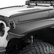 Load image into Gallery viewer, Bushwacker 18-22 Jeep Wrangler 2/4dr / 20-22 Jeep Gladiator Trail Armor Hood Armor (3pc) - Tex. Blk - Main Product View
