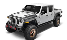 Load image into Gallery viewer, Bushwacker 18-22 Jeep Wrangler 2/4dr / 20-22 Jeep Gladiator Trail Armor Hood Armor (3pc) - Tex. Blk - Back View