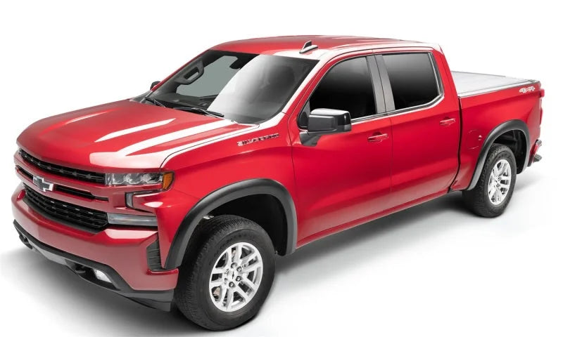 Bushwacker 19-21 Chevrolet Silverado 1500 OE-Style 4PC Fender Flares Black Smooth - Main Product View