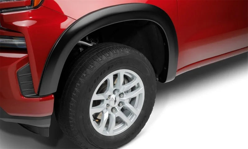 Bushwacker 19-21 Chevrolet Silverado 1500 OE-Style 4PC Fender Flares Black Smooth - Installation View