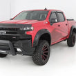 Load image into Gallery viewer, Bushwacker 19-21 Chevrolet Silverado 1500 Pocket Style Flares 4pc - Black - Back View
