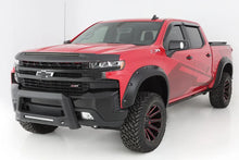 Load image into Gallery viewer, Bushwacker 19-21 Chevrolet Silverado 1500 Pocket Style Flares 4pc - Black - Installation View