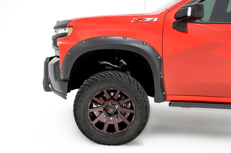 Bushwacker 19-21 Chevrolet Silverado 1500 Pocket Style Flares 4pc - Black - Additional View 9