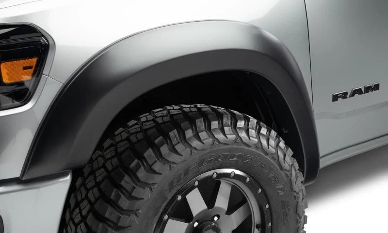 Bushwacker 19-22 Ram 1500 (Excl. Rebel/TRX) 67.4 & 76.3in Bed Extend-A-Fender Flares 4pc - Smth Blk - Installation View