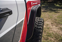 Load image into Gallery viewer, Bushwacker 20-24 Jeep Gladiator Flat Style Flares Rear 2pc - Black - Main Product View