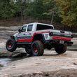 Load image into Gallery viewer, Bushwacker 20-24 Jeep Gladiator Flat Style Flares Rear 2pc - Black - Side View