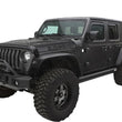 Load image into Gallery viewer, Bushwacker 2018+ Jeep Wrangler (JL) Unlimited Flat Style Flares 4pc - Black - Side View