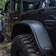 Load image into Gallery viewer, Bushwacker 2018+ Jeep Wrangler (JL) Unlimited Flat Style Flares 4pc - Black - Additional View 5