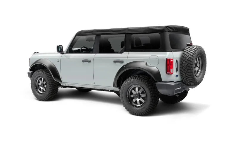 Bushwacker 2021+ Ford Bronco 4-Door Extend-A-Flares 4pc - Black - Side View