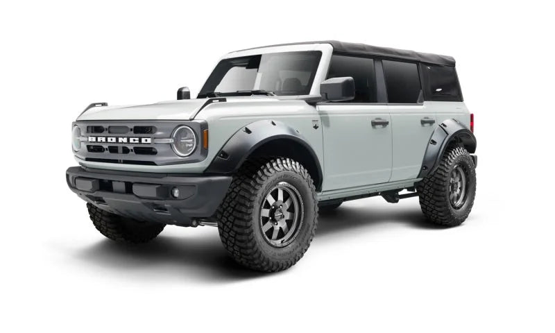 Bushwacker 2021+ Ford Bronco 4-Door Pocket Style Flares 4pc - Black - Main Product View
