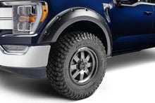 Load image into Gallery viewer, Bushwacker 2021 Ford F-150 (Excl. Lightning) Pocket Style Flares 4pc - Black - Back View