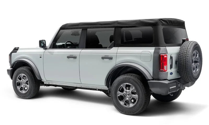 Bushwacker 21-22 Ford Bronco (2/4 Door) Trail Armor Rear Corner (2pc Rear) - Tex. Black - Side View