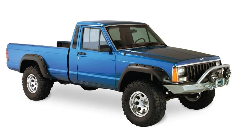 Bushwacker 84-01 Jeep Cherokee Cutout Style Flares 4pc Fits 2-Door Sport Utility Only - Black - Additional View 6