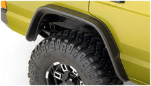 Load image into Gallery viewer, Bushwacker 84-01 Jeep Cherokee Flat Style Flares 4pc - Black - Back View