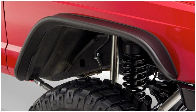 Bushwacker 84-01 Jeep Cherokee Flat Style Flares 4pc - Black - Additional View 5