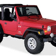 Load image into Gallery viewer, Bushwacker 97-06 Jeep TJ Max Pocket Style Flares 4pc - Black - Back View