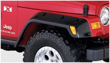 Load image into Gallery viewer, Bushwacker 97-06 Jeep TJ Max Pocket Style Flares 4pc - Black - Installation View