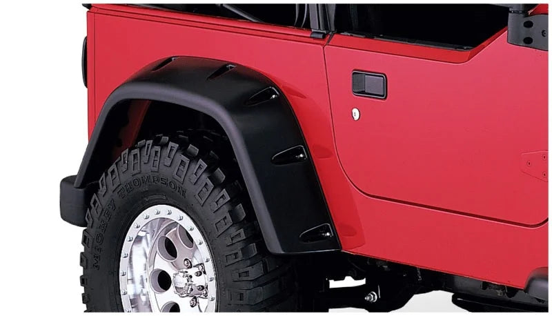 Bushwacker 97-06 Jeep TJ Max Pocket Style Flares 4pc - Black - Additional View 6