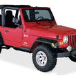 Load image into Gallery viewer, Bushwacker 97-06 Jeep TJ Pocket Style Flares 4pc - Black - Back View