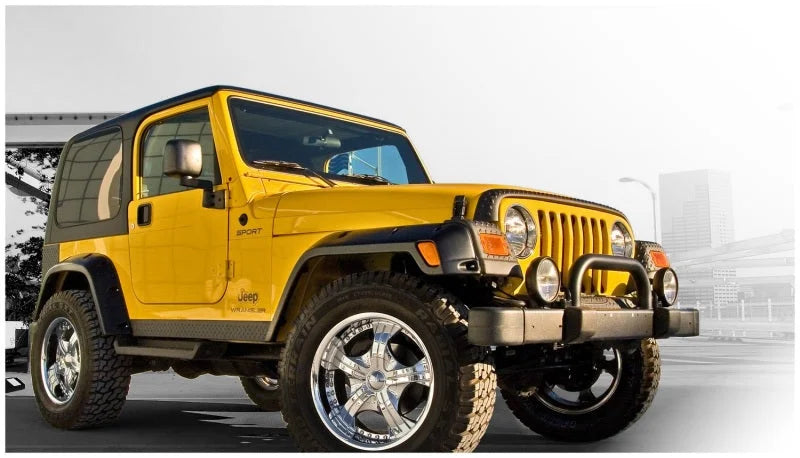 Bushwacker 97-06 Jeep TJ Pocket Style Flares 4pc - Black - Additional View 6