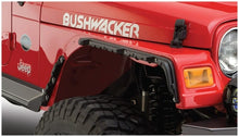 Load image into Gallery viewer, Bushwacker 97-06 Jeep Wrangler Flat Style Flares 4pc - Black - Side View