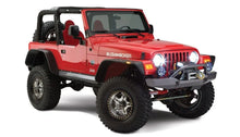 Load image into Gallery viewer, Bushwacker 97-06 Jeep Wrangler Flat Style Flares 4pc - Black - Additional View 5