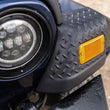 Load image into Gallery viewer, Bushwacker 97-06 Jeep Wrangler Trail Armor Front Corners - Black - Back View